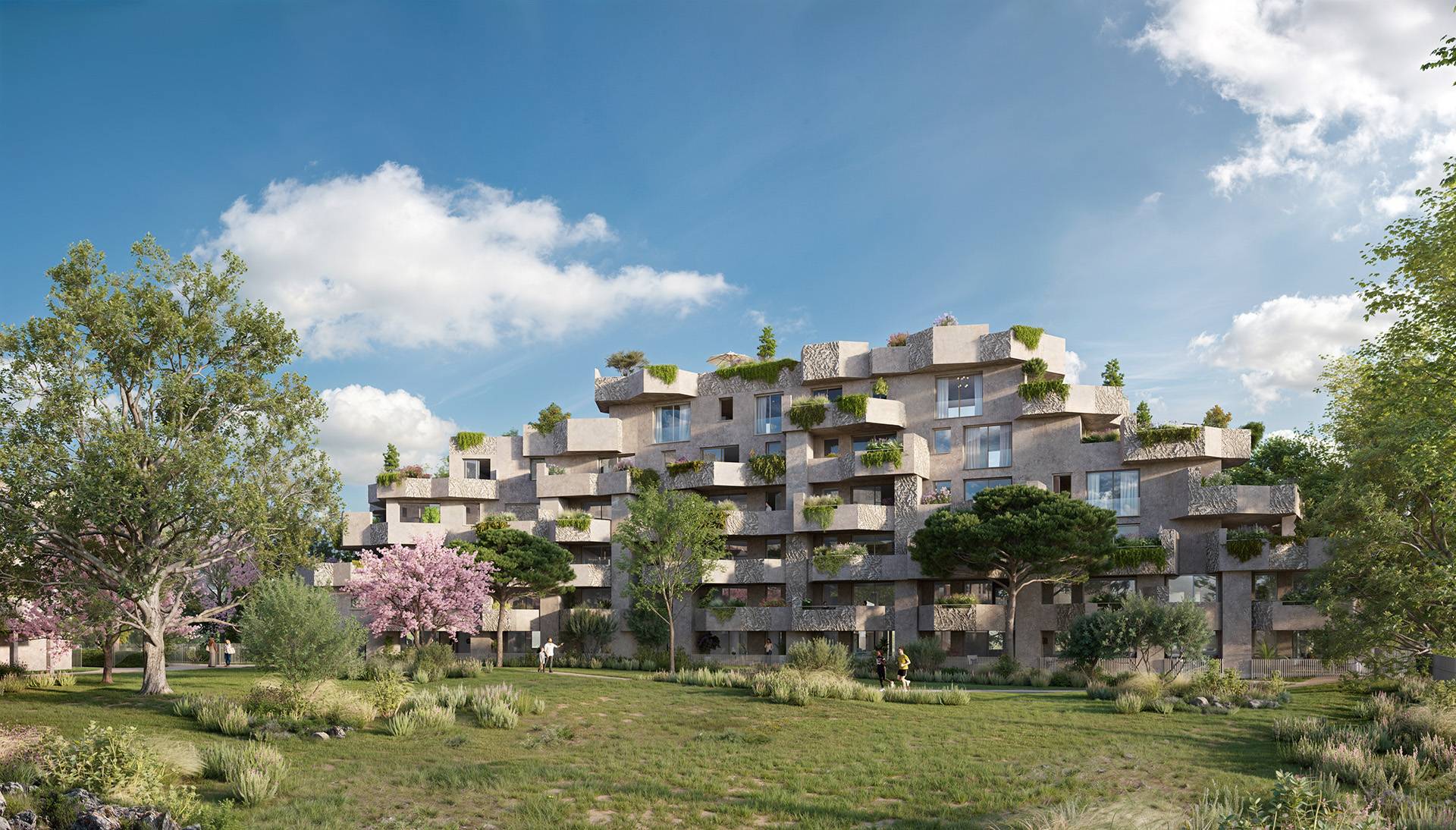 Résidence neuve à Lattes – Kéros, appartements du 2 au 5 pièces avec terrasses