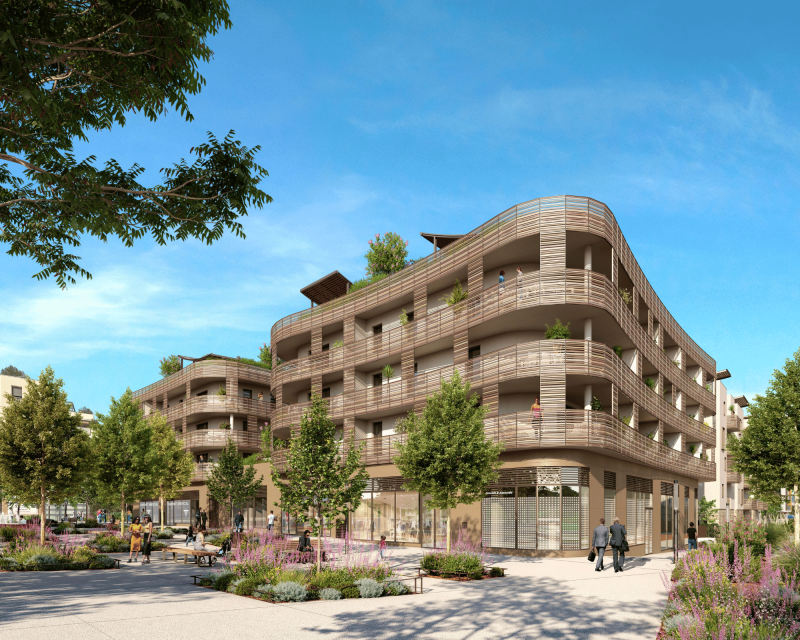 Résidence neuve innovante et conviviale à Saint-Jean-de-Védas  -  O JARDIN DES HALLES