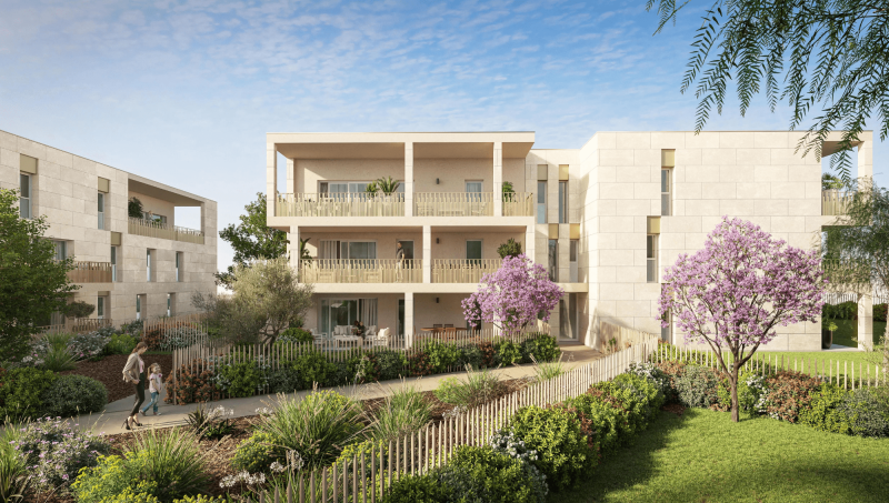 Programme immobilier neuf avec une atmosphère intimiste à Saint-Aunes - CONFIDENCE